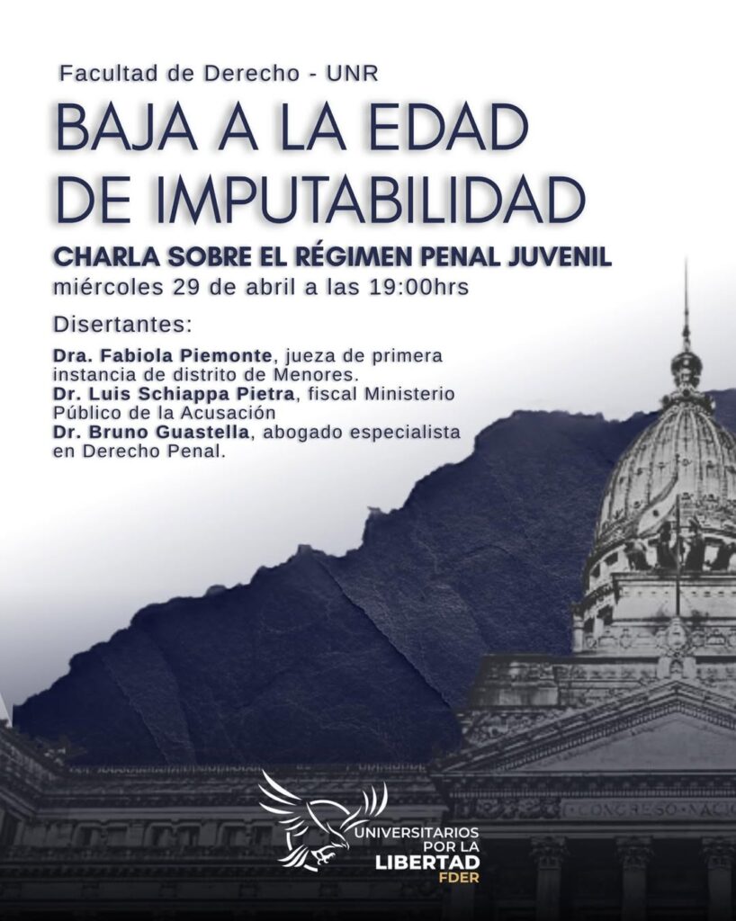 1000440265-818x1024 Debate en Derecho UNR: Penalistas analizan la baja de la edad de imputabilidad.
